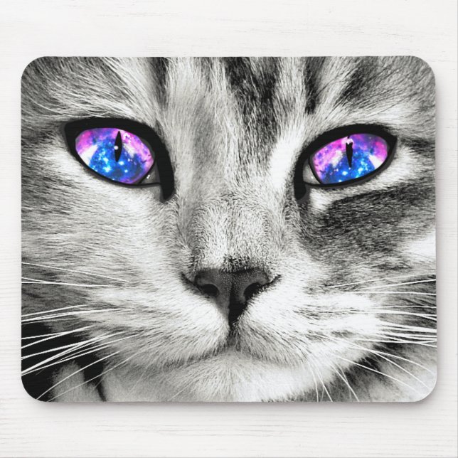 Galaxy Cat Eyes Mouse Pad Mousepad (Vorne)