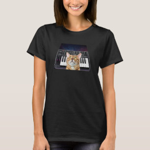 Galaxy Cat Musikinstrument Modular Synthesizer T-Shirt