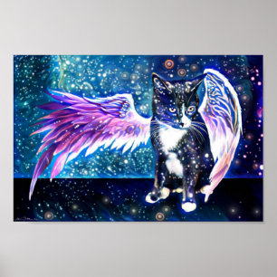 Galaxy Cat Poster