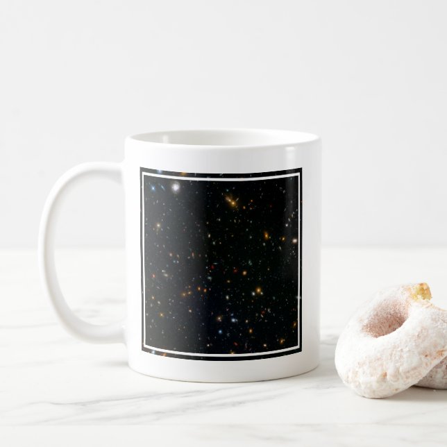 Galaxy Cluster Abell 370 Parallelfeld. Kaffeetasse (Mit Donut)