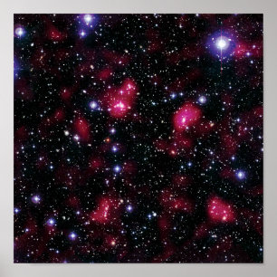 Galaxy Cluster Abell 901/902 Hubble Space Foto Poster