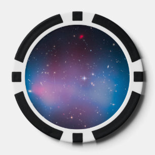 Galaxy Cluster "El Gordo" mit Mass Map und Röntgen Pokerchips