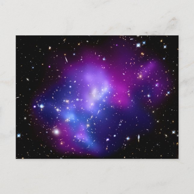 Galaxy Cluster MACS J0717 (Hubble Telescope) Postkarte (Vorderseite)