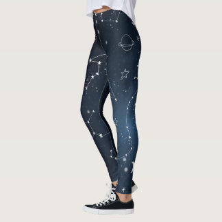 Galaxy Constellations Sky Astronomy Sterne Planete Leggings