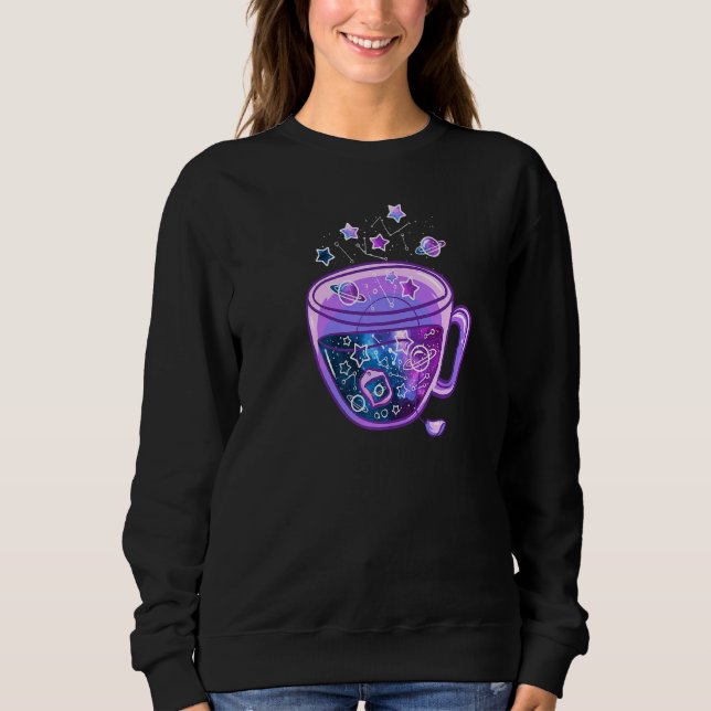 Galaxy Cup Vaporwave Japanischer Cup of Galaxy Tee (Vorderseite)