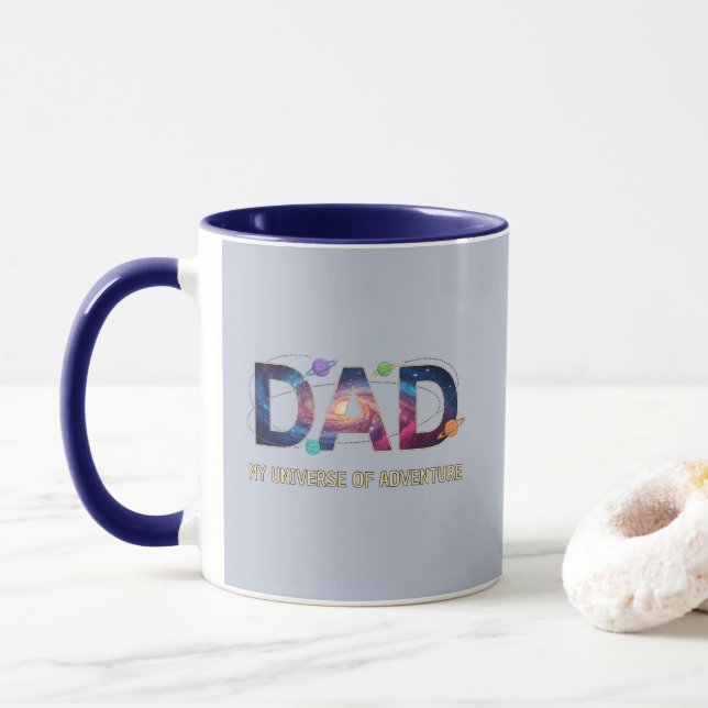 Galaxy Dad Universe Adventure Tasse (Mit Donut)