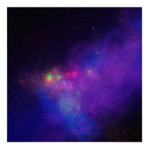 Galaxy Deep Space Glossy Poster