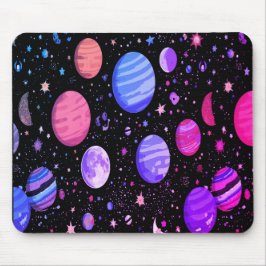 Galaxy Desk Mouse Pad - Astronaut & Weltraum Mousepad