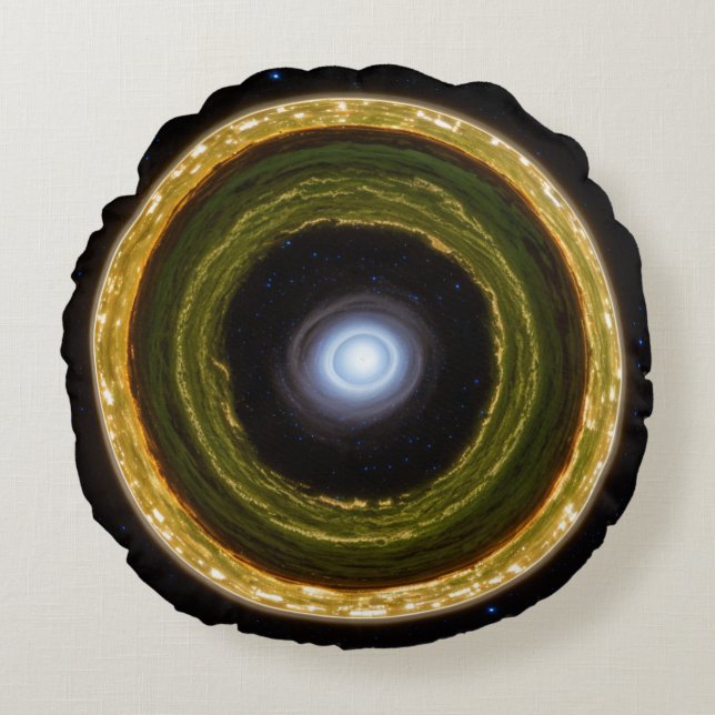 Galaxy Dream Cushion Rundes Kissen (Vorderseite)