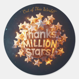 Galaxy Explorers - Aus dieser Welt danke Ihnen Sti Runder Aufkleber