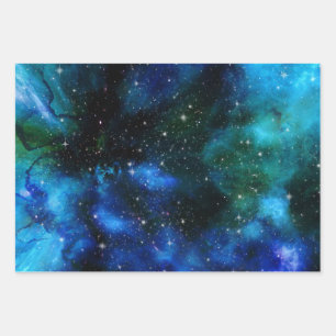 Galaxy Fan, Männer und Frauen, Geschenkmuster für  Geschenkpapier Set