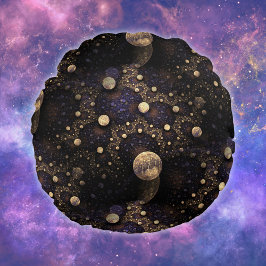 Galaxy-Fraktal Rundes Kissen