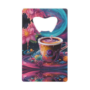 Galaxy Garden Kaffee Kunst Geldbeutel Flaschenöffner