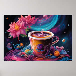 Galaxy Garden-Kaffee Poster