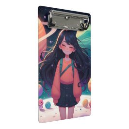 Galaxy girl mini klemmbrett