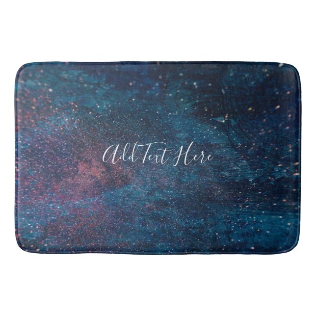 Galaxy Glitzer Paint Wirbel Badematte (Vorderseite)
