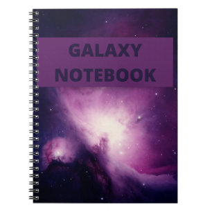 Galaxy Glow Lila und rosa Marmor Notizblock