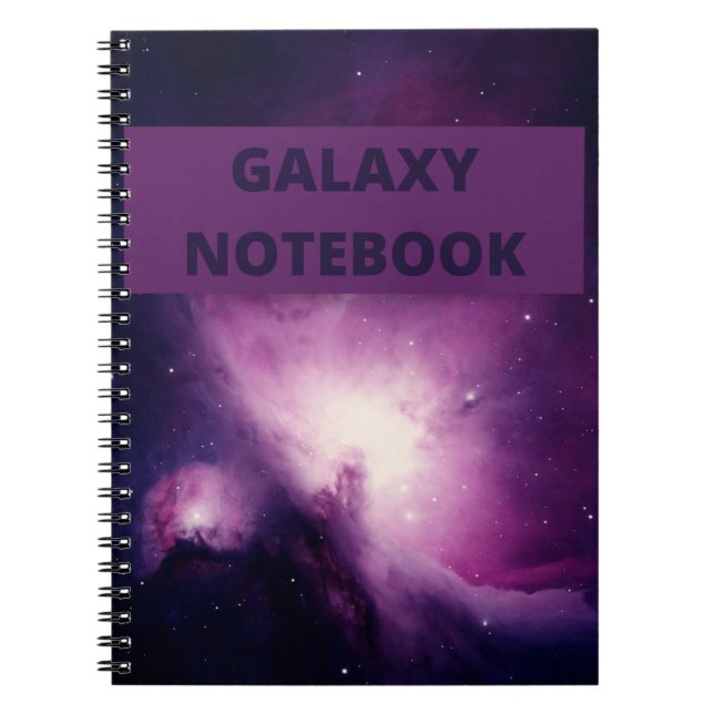 Galaxy Glow Lila und rosa Marmor Notizblock (Vorderseite)