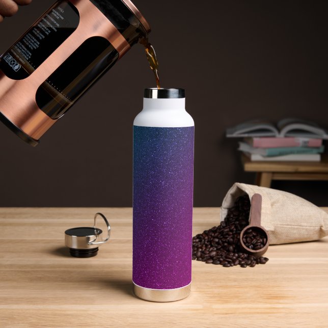 Galaxy Gradient Water Flasche - Rauscheffekt (Kaffee)