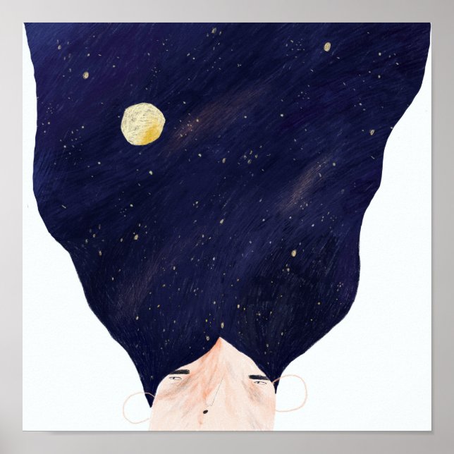 Galaxy Hair Poster (Vorne)