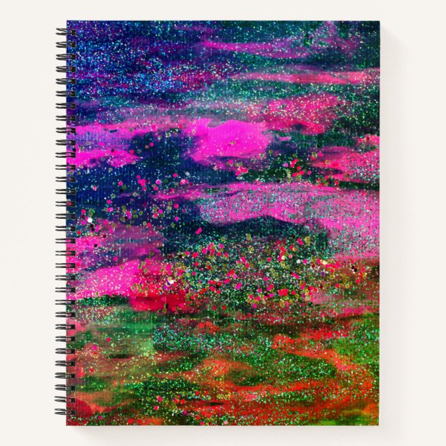 Galaxy Heart Shape Notebook Notizbuch (Vorderseite)