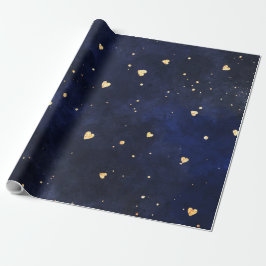 Galaxy Herz Geschenkpapier