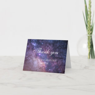 Galaxy Himmelssternennacht Hochzeit Danke