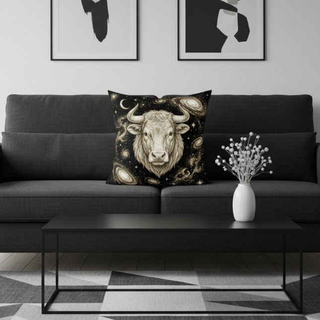 Galaxy Home Decor Taurus Zodiac Celestial Kissen (Von Creator hochgeladen)