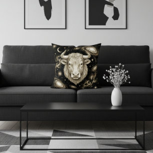 Galaxy Home Dekor Stier Zodiac Sternen Kissen