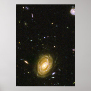 Galaxy HUDF-JD2 aus dem Hubble Ultra Deep Field Poster