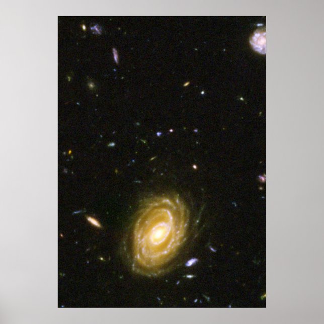 Galaxy HUDF-JD2 aus dem Hubble Ultra Deep Field Poster (Vorne)