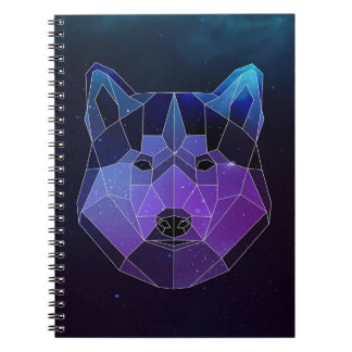 Galaxy Husky Leinwand Notizblock