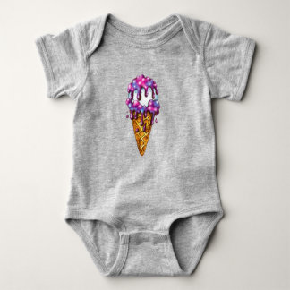 Galaxy Ice Creme Cone Baby Strampler