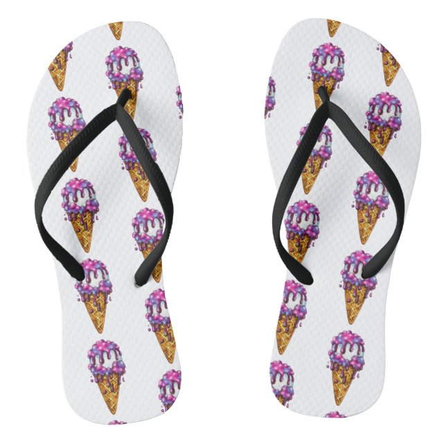 Galaxy Ice Creme Cone Flip Flops (Fußbett)