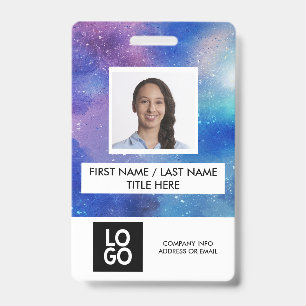Galaxy Individuelle Mitarbeiter-Foto Personalisier Ausweis