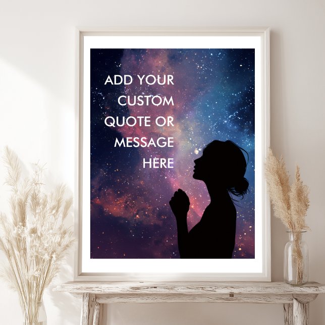 Galaxy Inspirierend - Erstelle Deine eigene Motiva Poster (Galaxy Woman Inspirational-Create Your Own Motivational Poster)