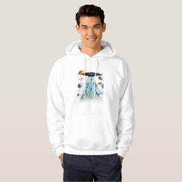 Galaxy-Katze-Schwimmen-T-Shirt | Süße Astronauten- Hoodie