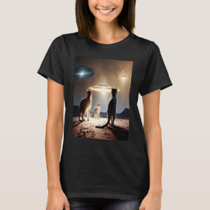 Galaxy Kittens Katze UFO Katze im Weltraum 29 T-Shirt