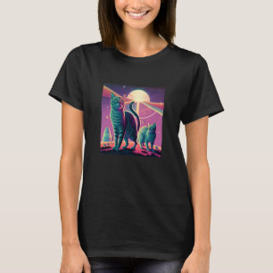 Galaxy Kittens Katze UFO Katze im Weltraum 3 T-Shirt