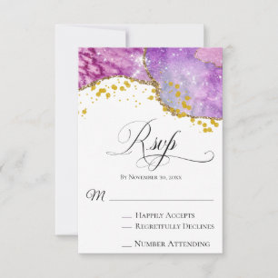 *~* Galaxy Kosmos Space Einfache LIEBE Moderne UAW RSVP Karte