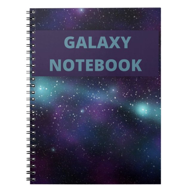 Galaxy liebt Stars Space Blue Notizblock (Vorderseite)