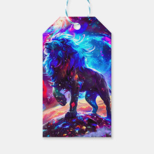Galaxy Lion Blue Geschenkanhänger