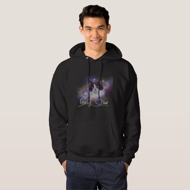 Galaxy Lovely Cat Hoodie (Vorne ganz)