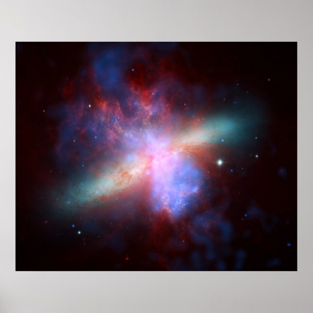 Galaxy M82 Hubble NASA Poster (Vorne)