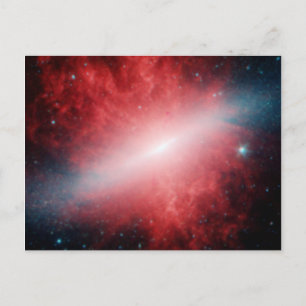 Galaxy M82 Infrared Spitzer Telescope Postkarte