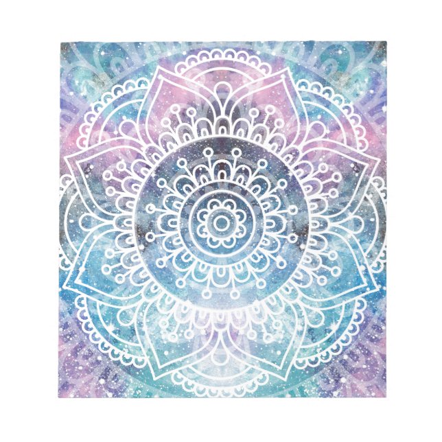 Galaxy Mandala Notizblock (Vorderseite)