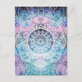 Galaxy Mandala Postkarte