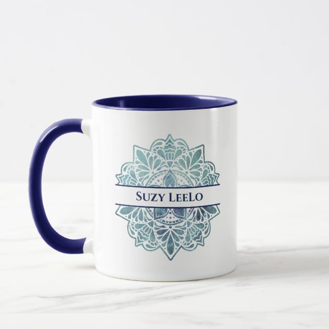 Galaxy Mandala Tasse Personalisierter Name (Links)