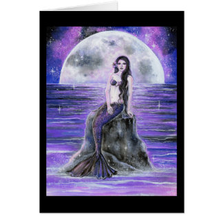 Galaxy-Mermaid- und Mondkarten von Renee Lavoie