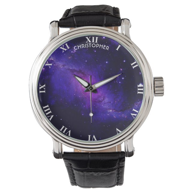 Galaxy Milky Way Galaxy Astronomie Armbanduhr (Vorderseite)